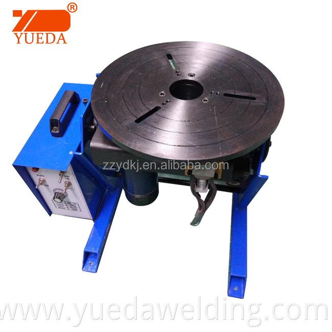 Yueda 30KG Automatic Welding Positioner Turntable for Rotation and Turning With Chuck and Holder